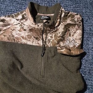 Realtree Camouflage Quarter-Zip Pullover